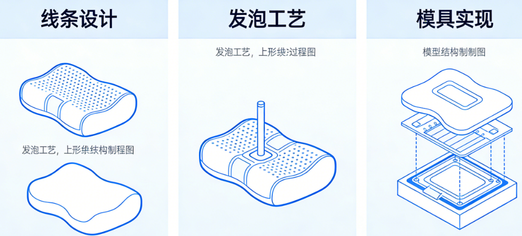 线条画好了，做得出来吗？U型枕线条设计与发泡工艺、模具实现的协同