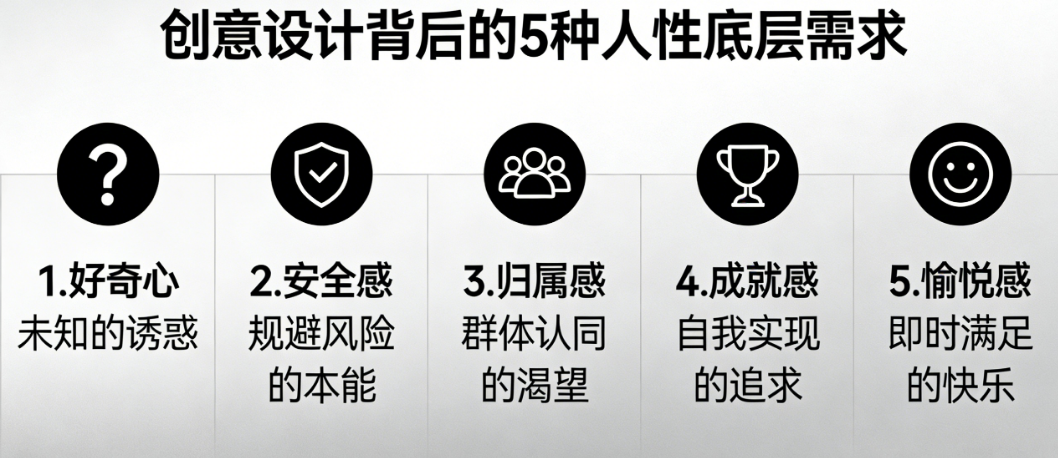 用户凭什么点开你的广告?创意设计背后的5种人性底层需求