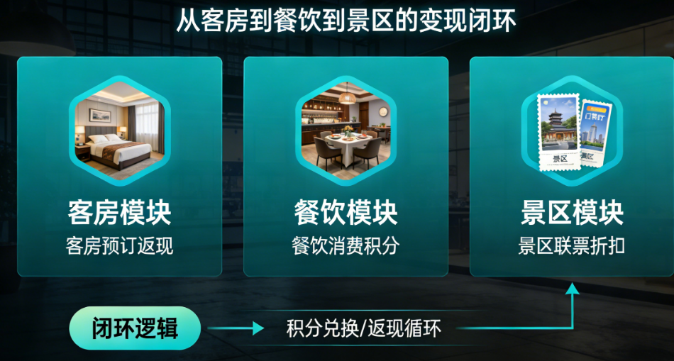 酒店文旅商盟APP：异业联盟怎么玩？从客房到餐饮到景区的变现闭环