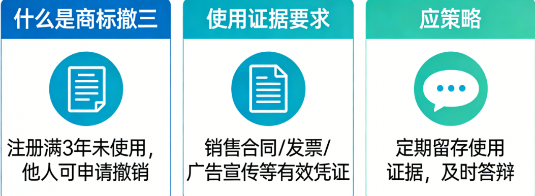 商标不使用就会被撤销?新手必学的商标撤三保命常识