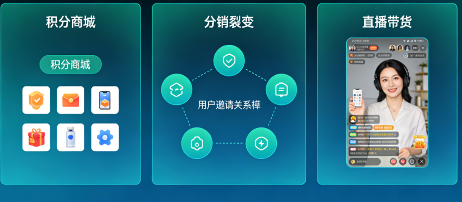 积分商城、分销裂变、直播带货：商盟APP的变现功能组合拳