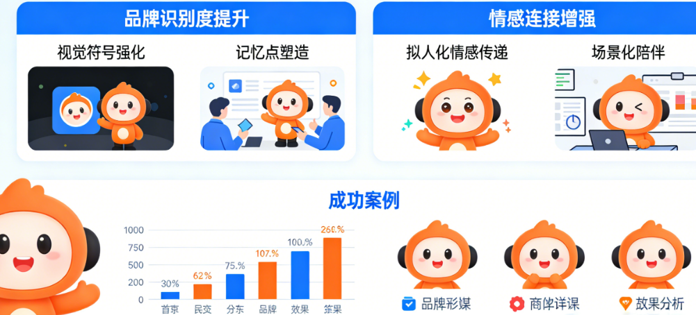 品牌没温度?用户记不住?揭秘吉祥物如何解决企业品牌识别度与情感连接的双重困境