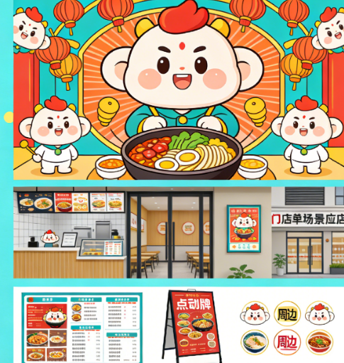 餐饮吉祥物都做什么设计?怎么设计?如何落地?——从形象创意到门店应用的完整指南