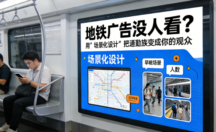 地铁广告没人看?用“场景化设计”把通勤族变成你的观众
