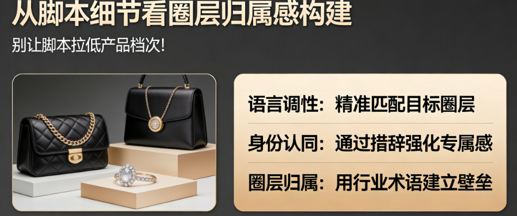 别让脚本拉低产品档次!高端产品如何通过语言调性塑造身份认同与圈层归属感