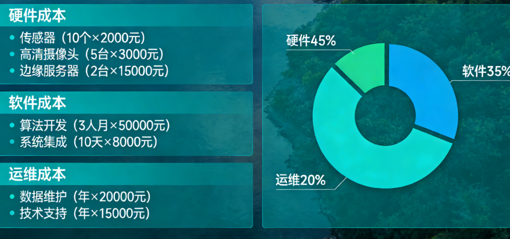 建一套水面漂浮物识别系统要多少钱?硬件、软件、运维的全成本测算