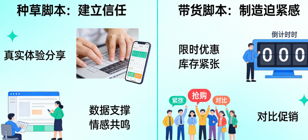 别让脚本定位模糊毁掉内容!种草脚本如何建立信任,带货脚本如何制造紧迫感