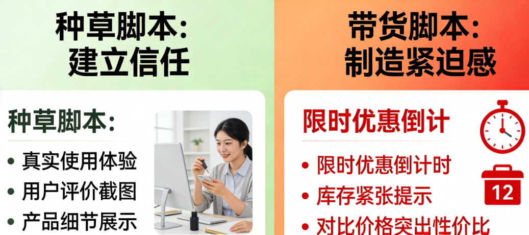 别让脚本定位模糊毁掉内容!种草脚本如何建立信任,带货脚本如何制造紧迫感