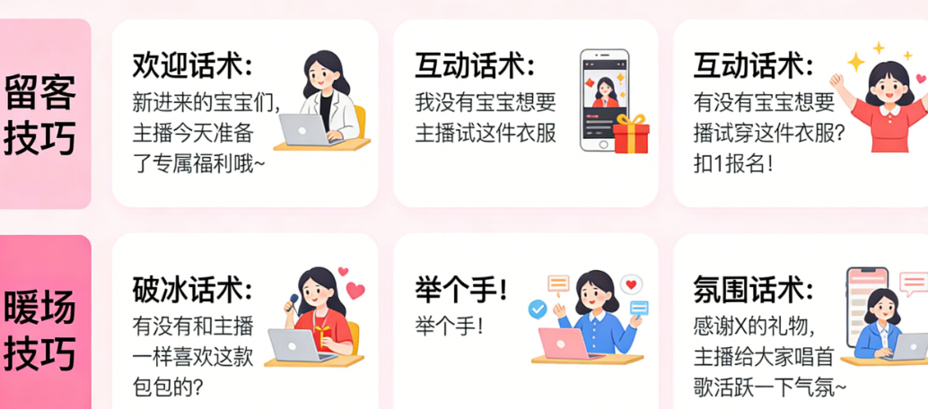 主播互动话术别生硬!从留客到暖场的实战技巧合集