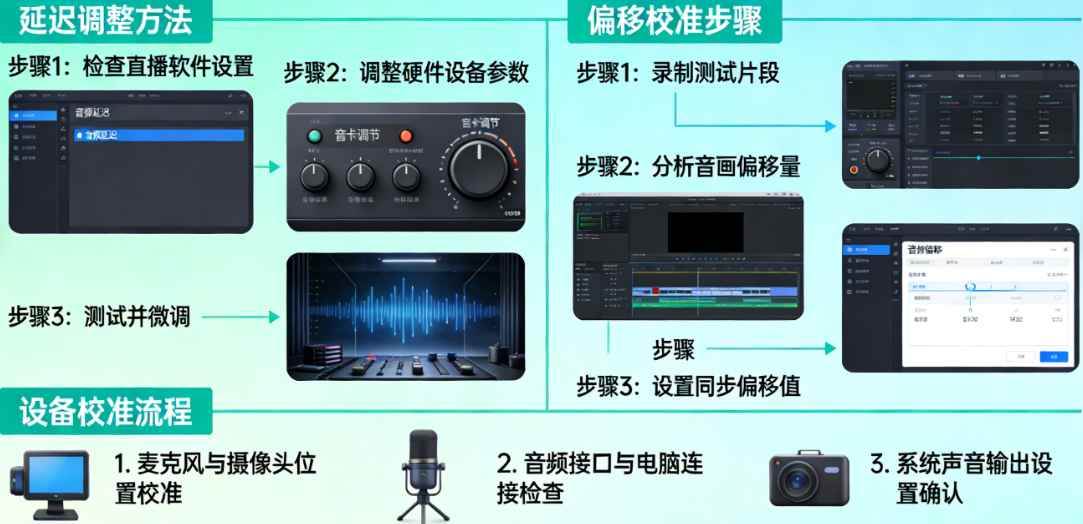 直播声音不同步怎么调?延迟、偏移、设备如何校准?——音画同步全指南