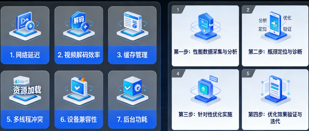 影音APP定制开发的7类性能瓶颈及4步系统性优化方案全解析
