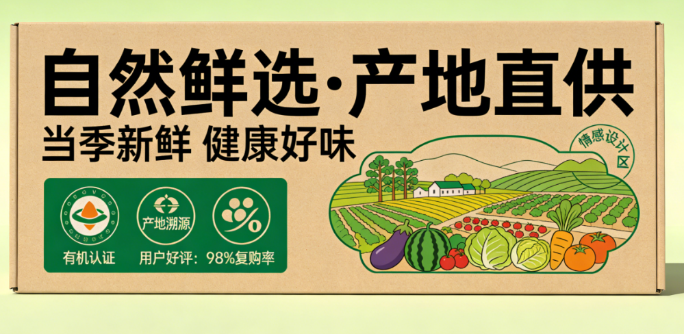 农产品包装怎么设计才能让消费者“秒懂、秒信、秒买”?从信息层级、信任建立到购买冲动的情感设计