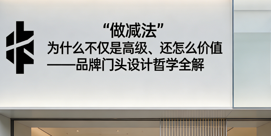 门头“做减法”为什么不仅是高级?还有什么价值?——品牌门头设计哲学全解