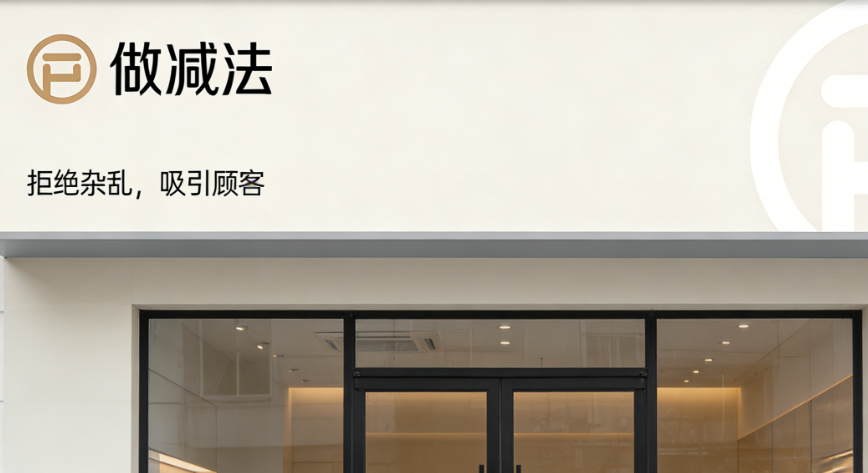 别让杂乱门头赶走潜在顾客!“做减法”如何实现视觉聚焦与品牌记忆