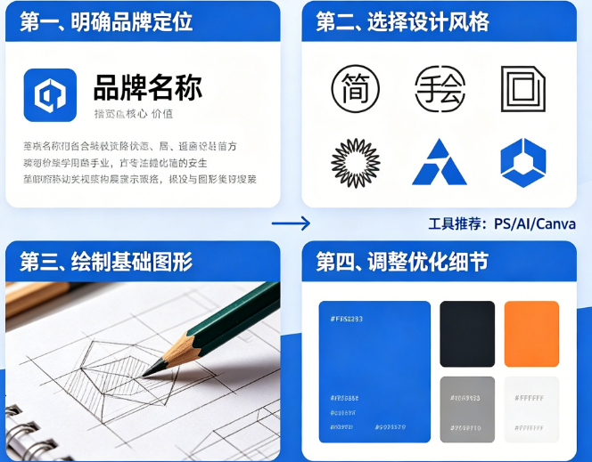 新手做Logo无从下手?揭秘4种一学就会的Logo设计思路与实战方法