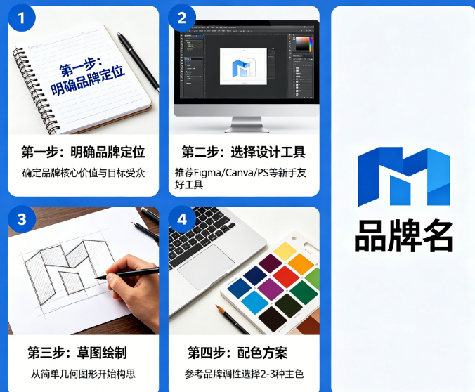 新手做Logo无从下手?揭秘4种一学就会的Logo设计思路与实战方法