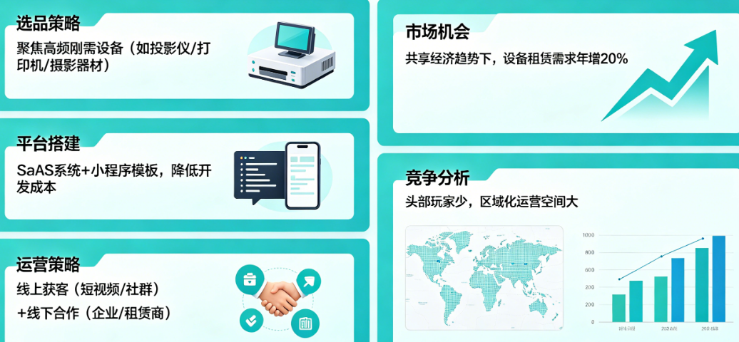 设备租赁小程序怎么做轻资产创业?市场机会在哪?