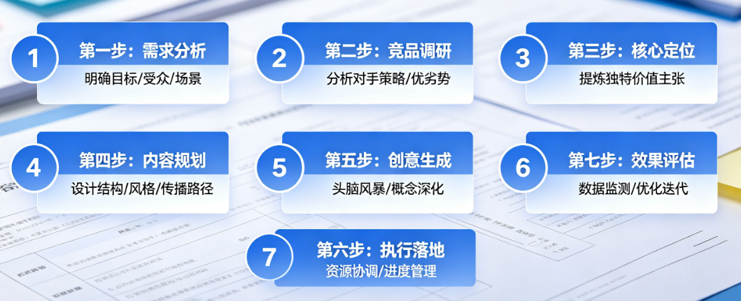 彻底搞懂文案策划框架！7步法搭建从0到1的完整策划体系