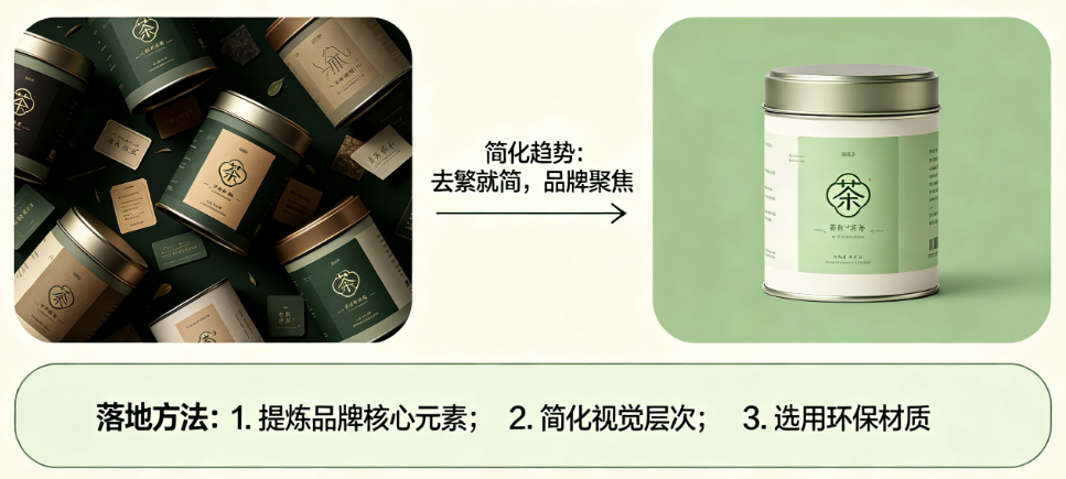 茶叶包装同质化严重?揭秘“突出品牌、简化包装”的设计趋势与落地方法