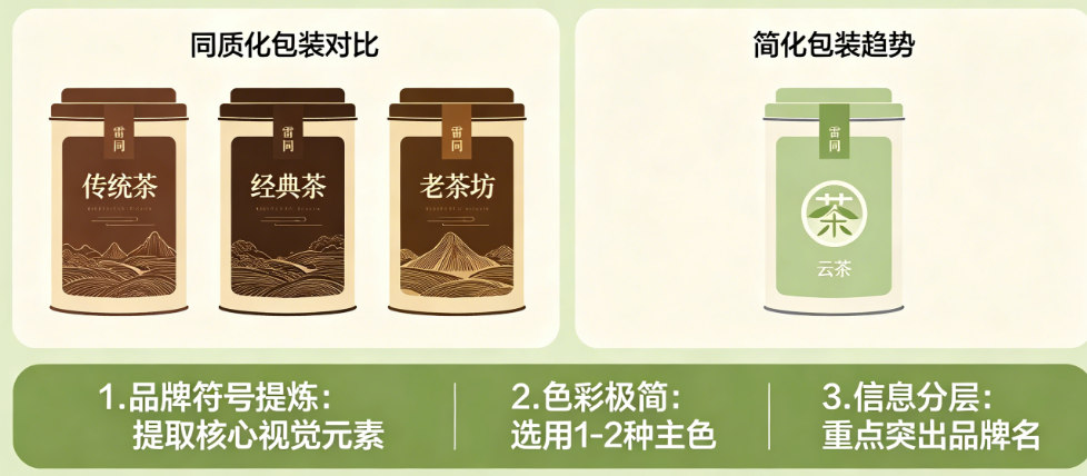茶叶包装同质化严重?揭秘“突出品牌、简化包装”的设计趋势与落地方法