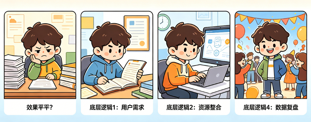 活动做了效果平平?揭秘活动策划的4个底层逻辑，让你重新理解策划