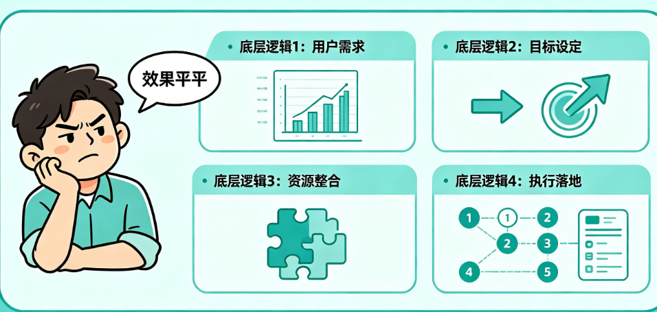 活动做了效果平平?揭秘活动策划的4个底层逻辑，让你重新理解策划