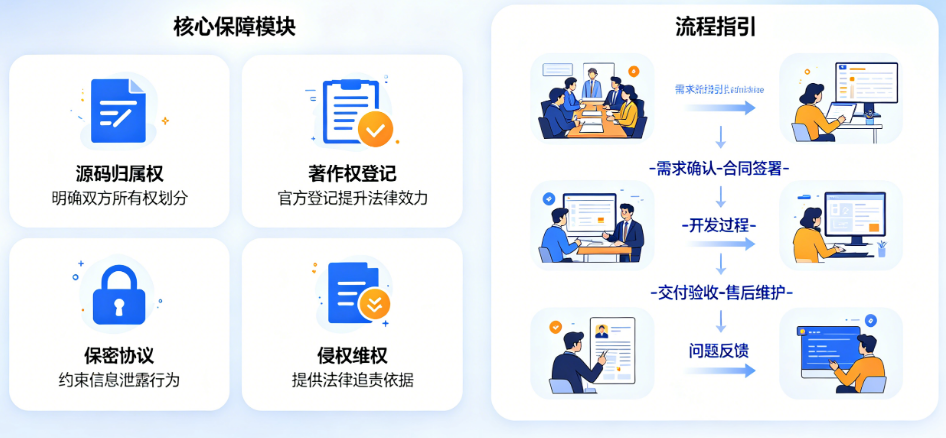 软件开发定制别只懂“签合同”!从源码归属到著作权的完整知识产权保障指南