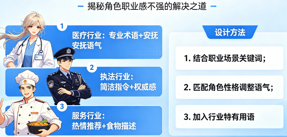 角色职业感不强?揭秘不同职业台词的核心特征与设计方法