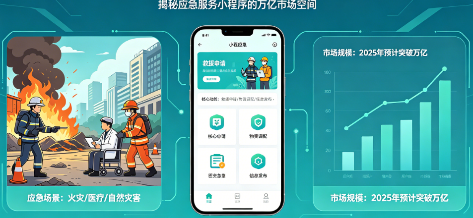 公共应急需求爆发,小程序能做什么?揭秘应急服务小程序的万亿市场空间
