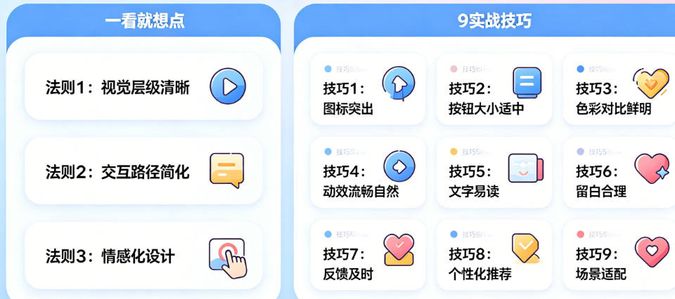 让用户“一看就想点”：APP界面吸引力设计的3大法则与9个实战技巧