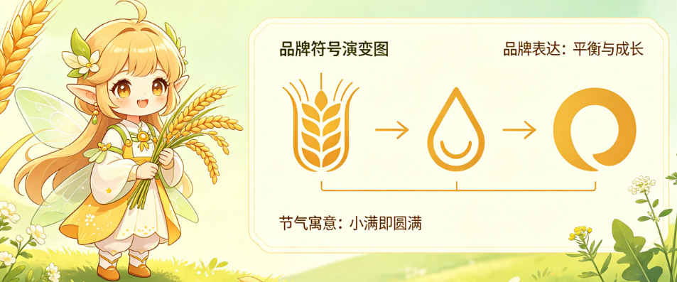 小满商标设计别只懂“麦穗”！从节气寓意到品牌表达的完整设计指南