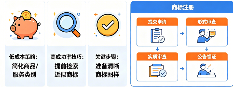 预算少怕驳回?揭秘初创企业商标注册的低成本布局与高成功率技巧