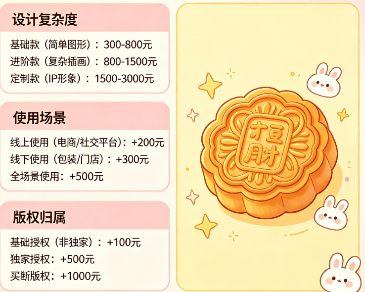 设计月饼logo需要多少钱?从设计复杂度、使用场景到版权归属的深度报价拆解