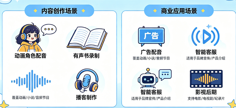 AI配音能做什么别只懂“短视频配音”!从内容创作到商业应用的完整场景指南