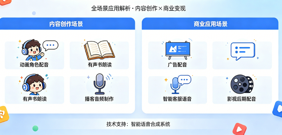 AI配音能做什么别只懂“短视频配音”!从内容创作到商业应用的完整场景指南