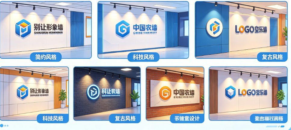 别让形象墙成为“摆设”!看了这些案例，才知道logo墙应该怎么设计