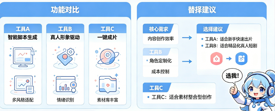 国内能用的AI短剧工具有哪些?国产替代怎么选?