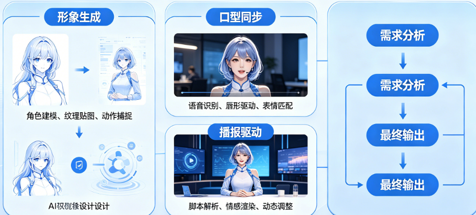 AI数字人宣传片用什么做?形象生成、口型同步、播报驱动全解