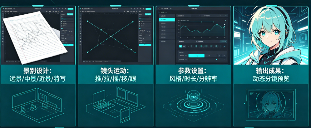 AI分镜生成别只懂“文字转图片”!从景别设计到镜头运动的完整AI分镜指南