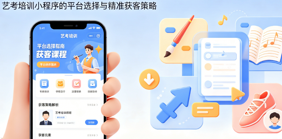 别让好课程没人看到!艺考培训小程序的平台选择与精准获客策略