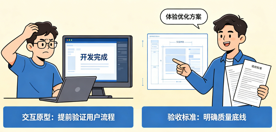 开发完了才发现体验差?设计如何通过交互原型与验收标准保障开发质量