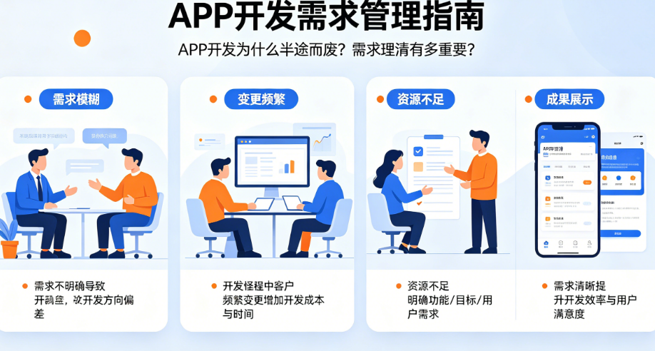 APP开发为什么半途而废?需求理清有多重要?——APP开发需求管理指南