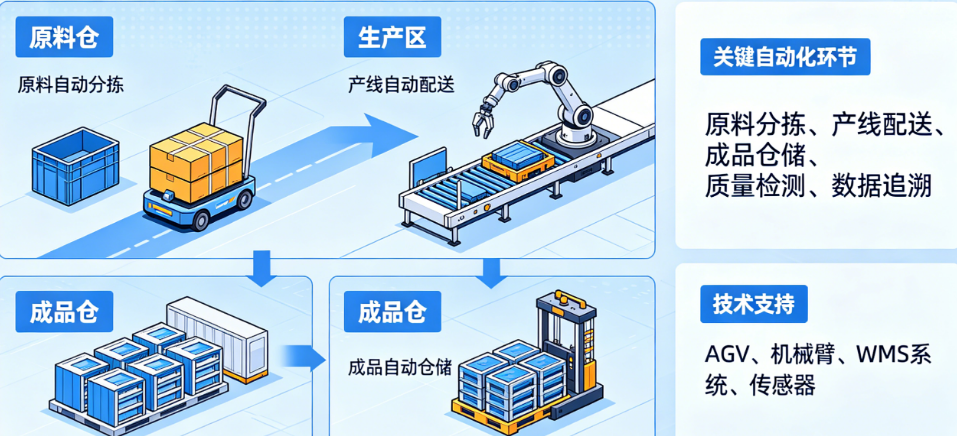 锂电行业工厂智能产线物流怎么做?哪些环节需要自动化?
