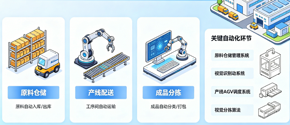 锂电行业工厂智能产线物流怎么做?哪些环节需要自动化?