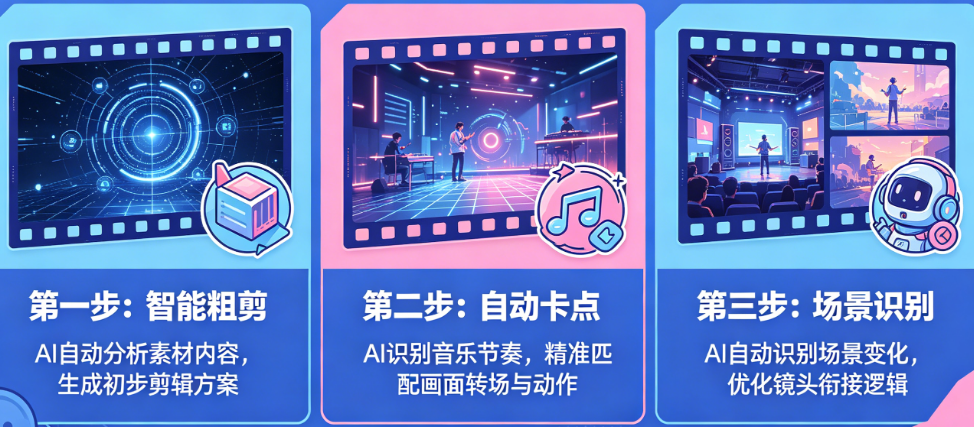 AI怎么做后期剪辑?智能粗剪、自动卡点、场景识别全流程清单