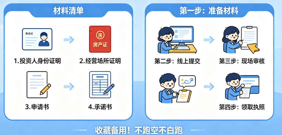 收藏备用!个人独资企业办照全套材料,不跑空不白跑
