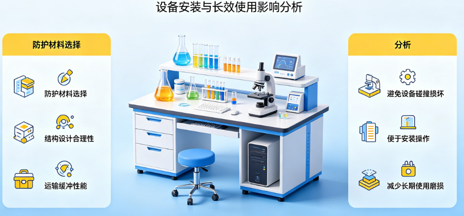 实验室工作台包装设计核心要素，对设备安装与长效使用的影响分析