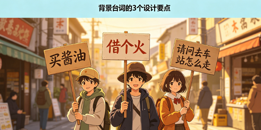 别让“群演台词”拉低专业度!如何设计不抢戏又有戏的背景台词