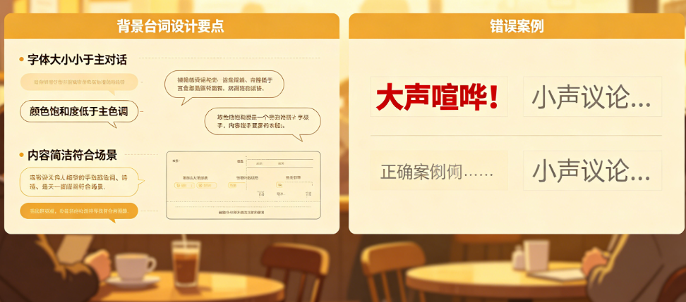 别让“群演台词”拉低专业度!如何设计不抢戏又有戏的背景台词