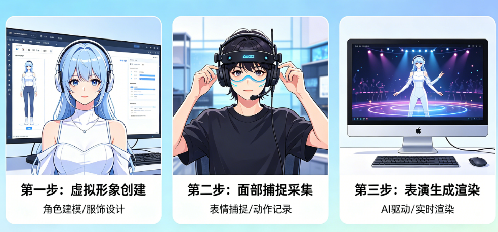 AI怎么生成数字人演员?虚拟形象+面部捕捉+表演生成全流程